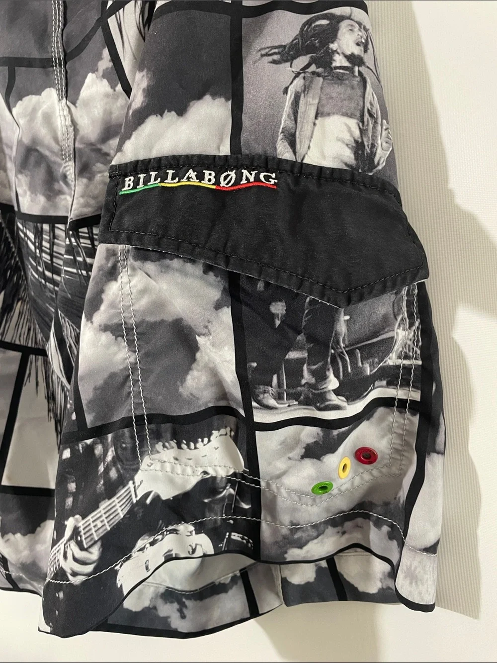 Billabong Bob Marley Black & White Photographic Print Board Shorts